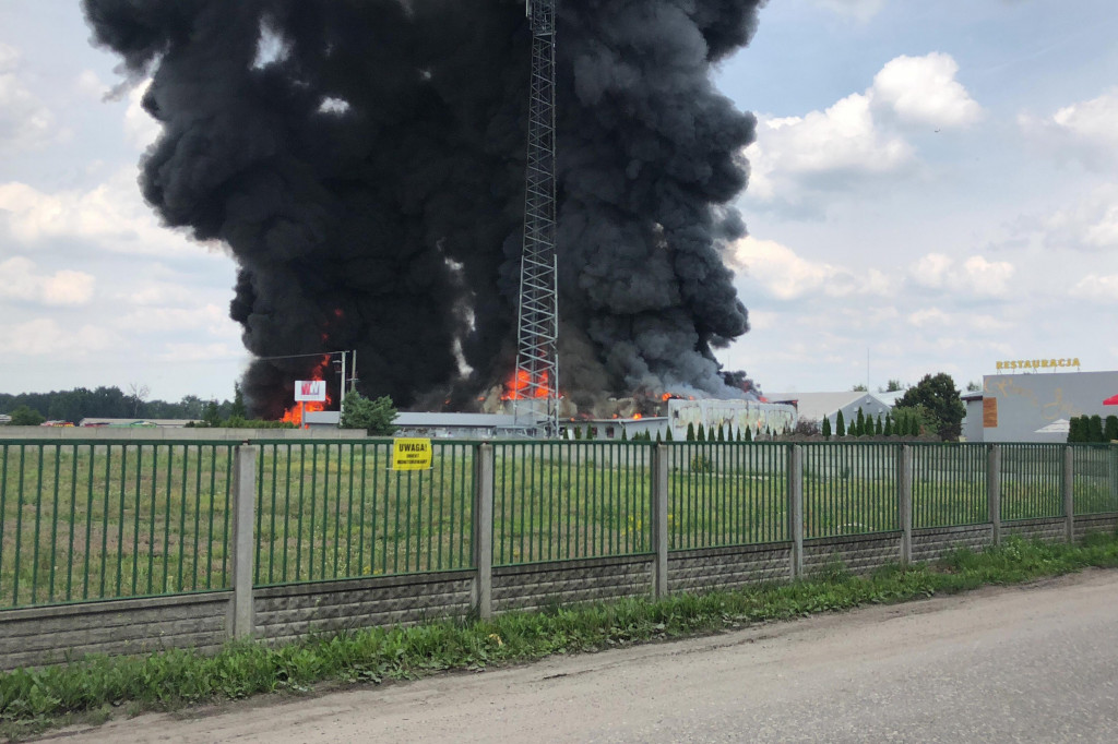 Gigantyczny pożar zakładu Ekochem