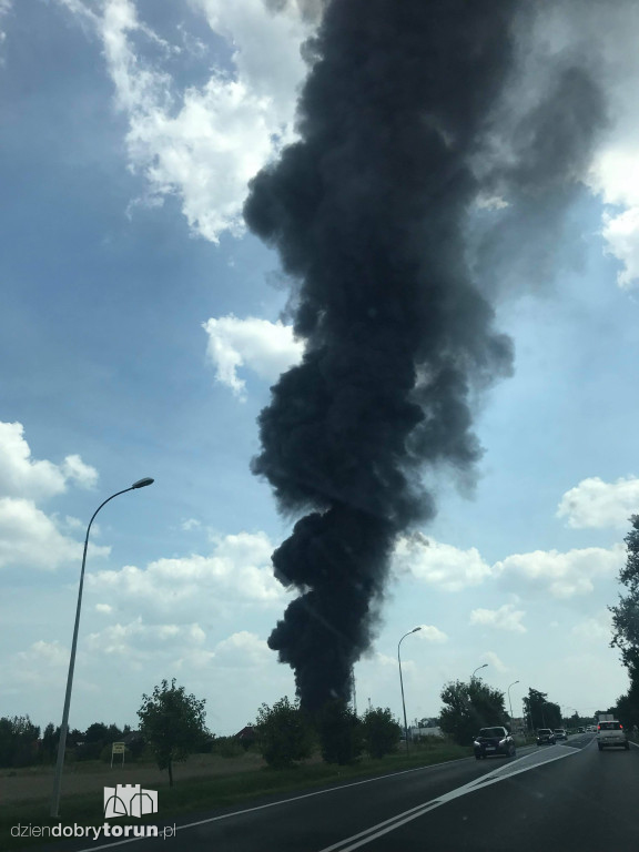 Gigantyczny pożar zakładu Ekochem