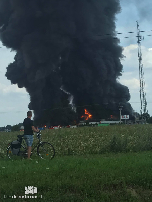 Gigantyczny pożar zakładu Ekochem
