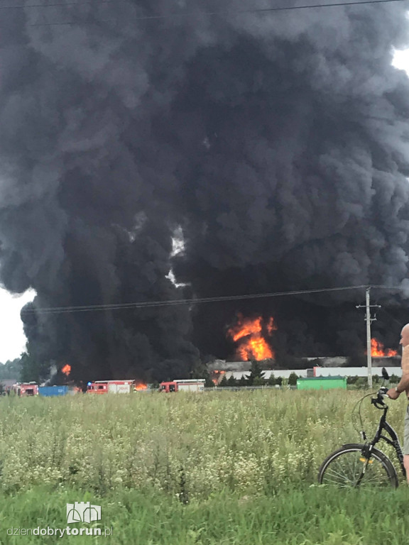 Gigantyczny pożar zakładu Ekochem