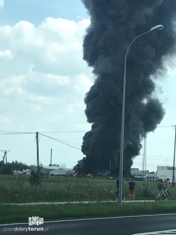 Gigantyczny pożar zakładu Ekochem