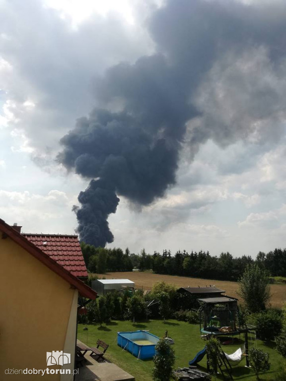 Gigantyczny pożar zakładu Ekochem