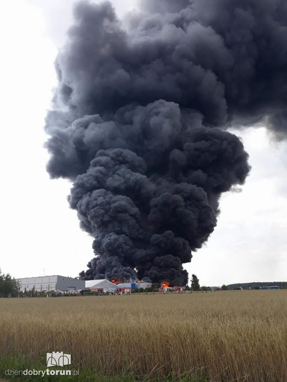 Gigantyczny pożar zakładu Ekochem