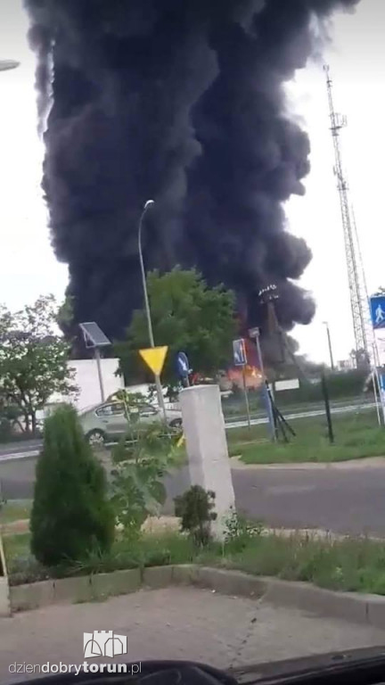 Gigantyczny pożar zakładu Ekochem