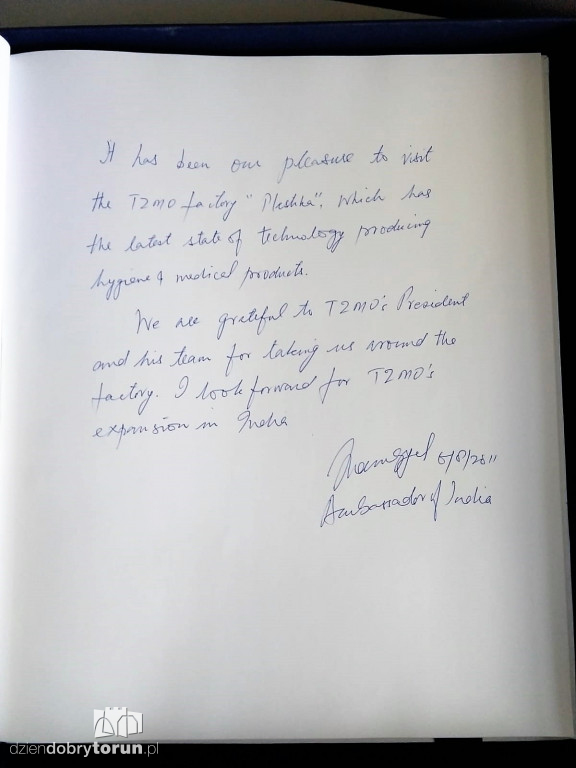 Ambasador Indii odwiedził TZMO