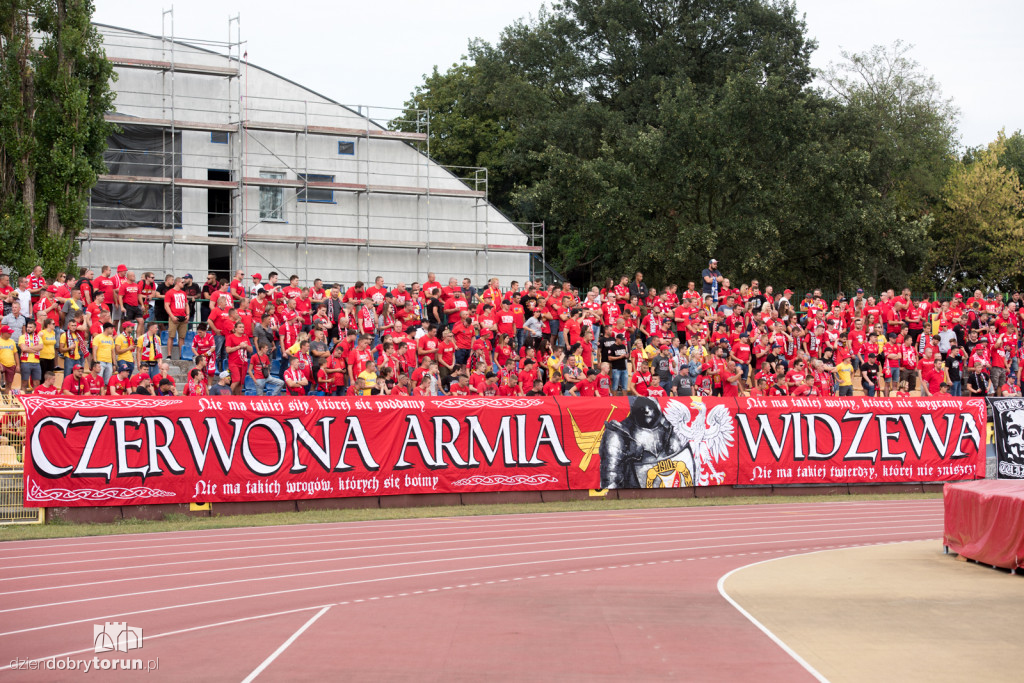 Kibice na meczu Elana Toruń - Widzew Łódź