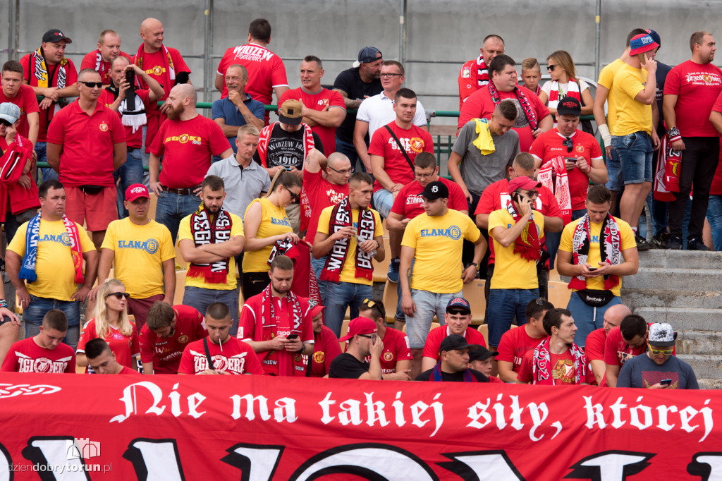 Kibice na meczu Elana Toruń - Widzew Łódź