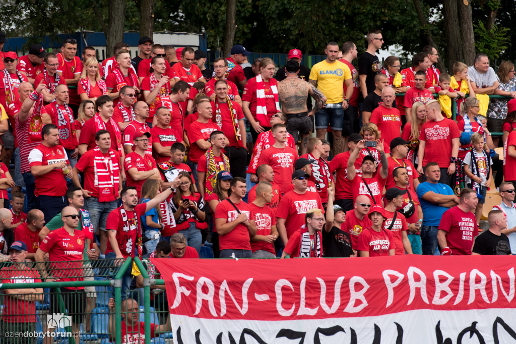 Kibice na meczu Elana Toruń - Widzew Łódź