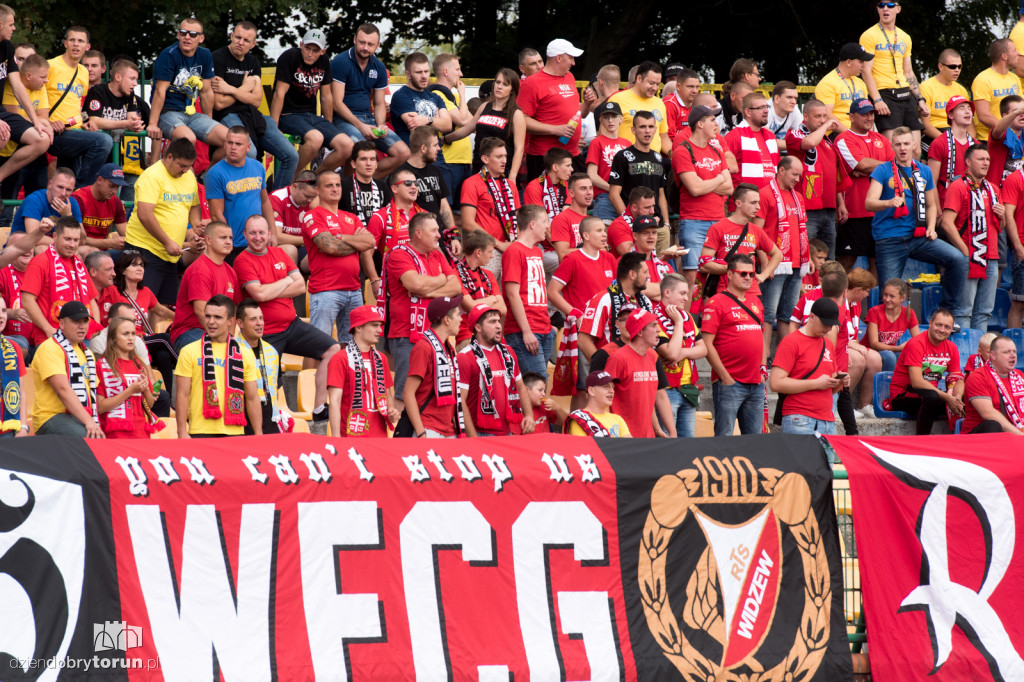 Kibice na meczu Elana Toruń - Widzew Łódź