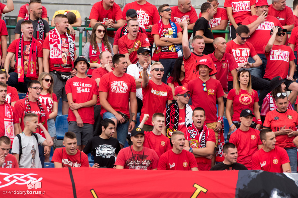 Kibice na meczu Elana Toruń - Widzew Łódź