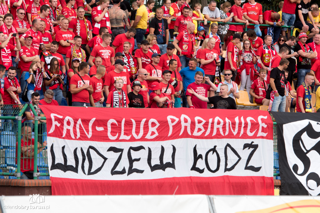 Kibice na meczu Elana Toruń - Widzew Łódź