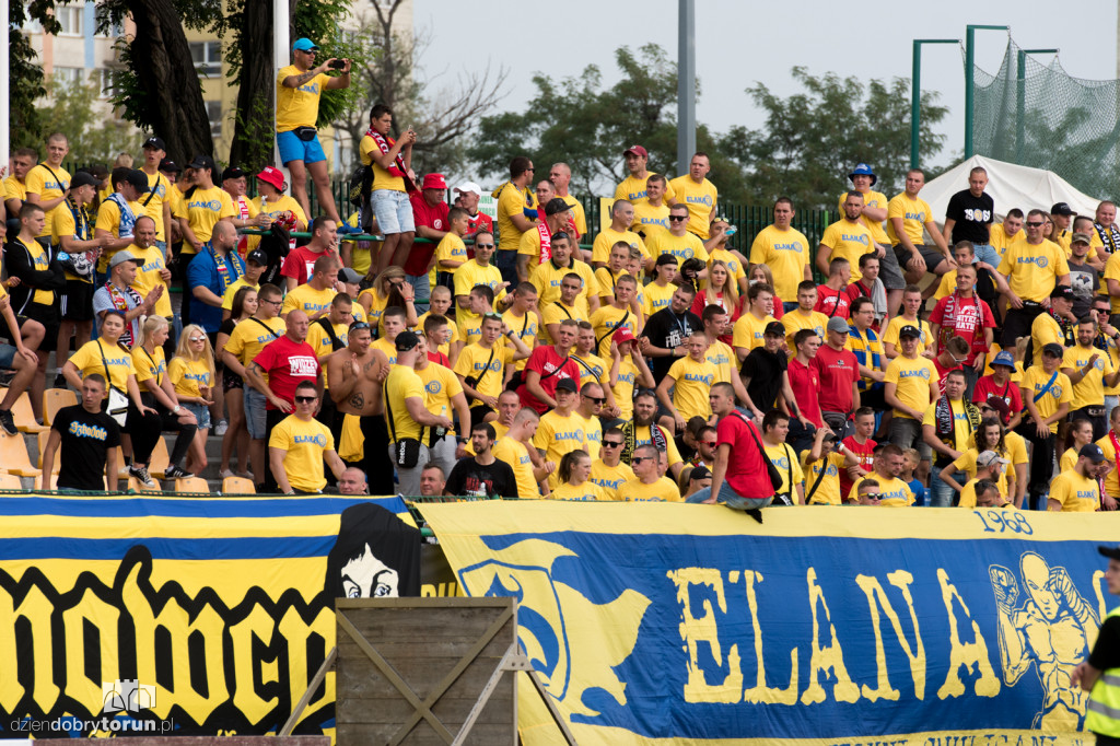 Kibice na meczu Elana Toruń - Widzew Łódź
