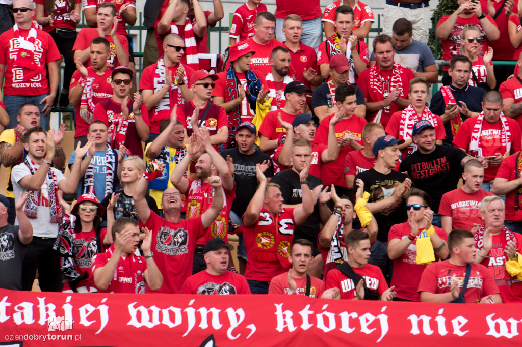 Kibice na meczu Elana Toruń - Widzew Łódź