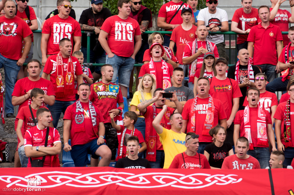 Kibice na meczu Elana Toruń - Widzew Łódź