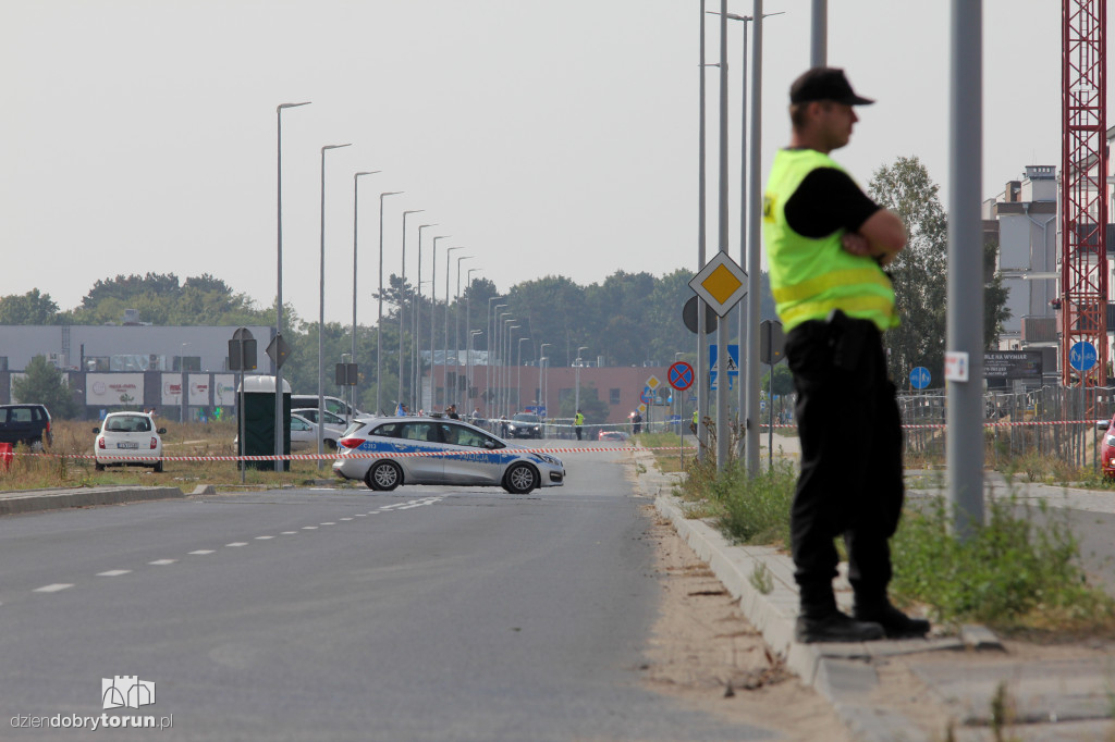 Akcja saperów na tzw. osiedlu JAR