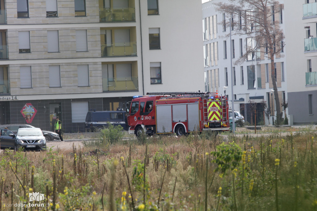 Akcja saperów na tzw. osiedlu JAR
