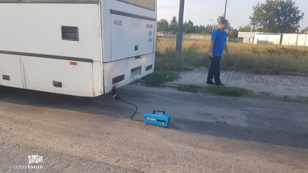 Akcja policji - Autobusowy smog