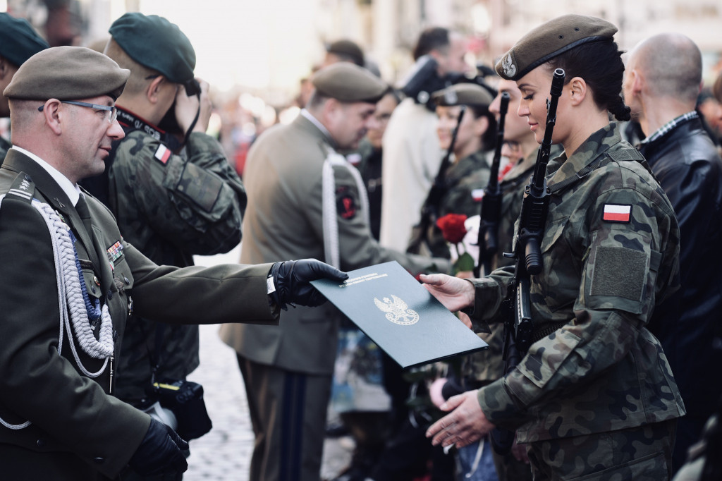 Przysięga wojskowa w Toruniu