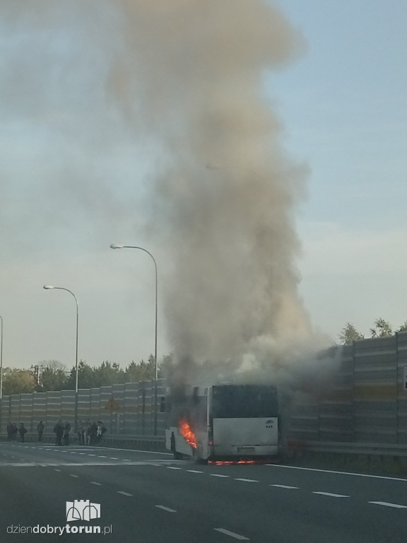 Środowy pożar autobusu MZK w Lubiczu