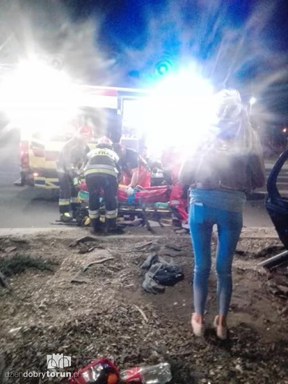 Groźny wypadek na średnicówce