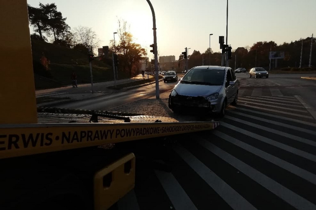 Groźna kolizja na placu Hoffmanna