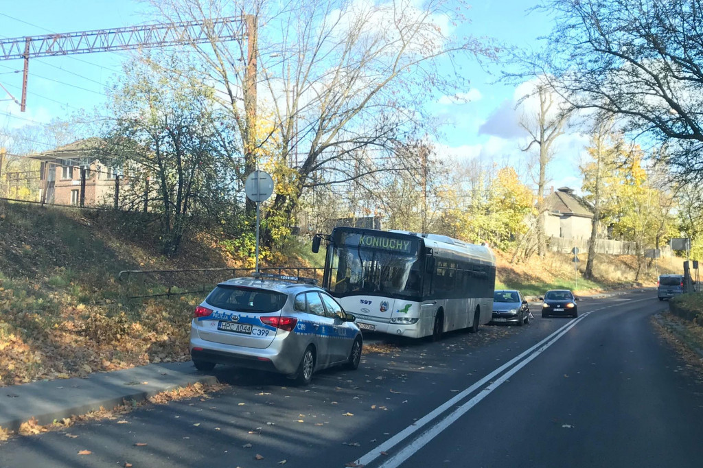 Kolizja z udziałem autobusu