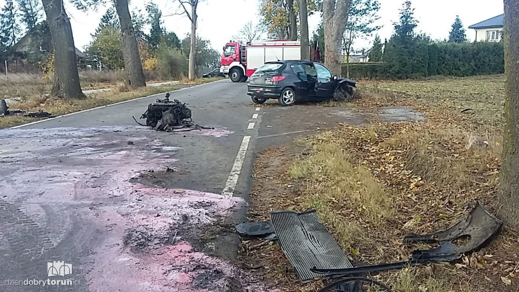 Samochodem uderzyła w drzewo