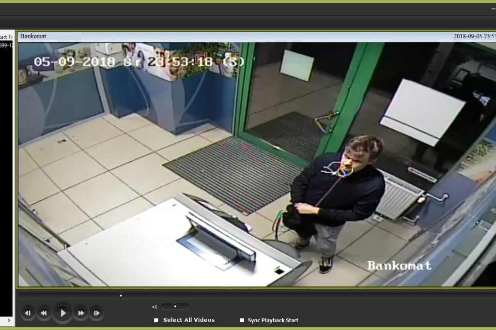 Zniszczył bankomat przy Lelewela