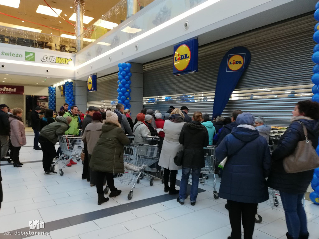 Otwarcie Lidla w galerii Toruń Plaza