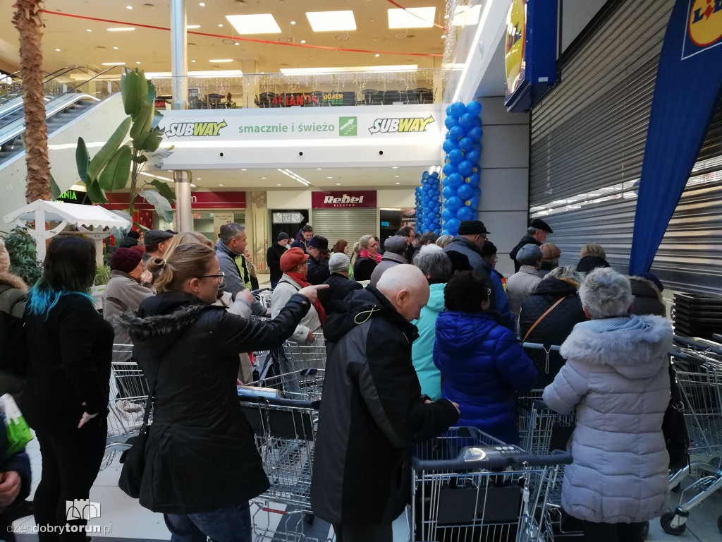 Otwarcie Lidla w galerii Toruń Plaza
