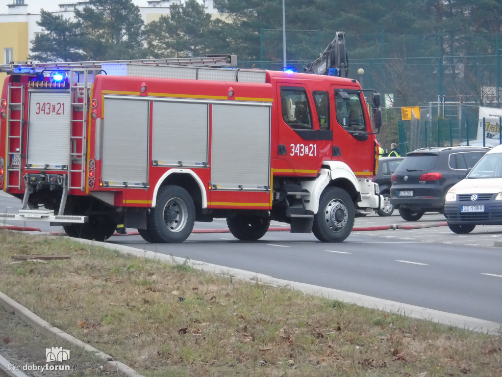 Uszkodzenie gazociągu na Skarpie