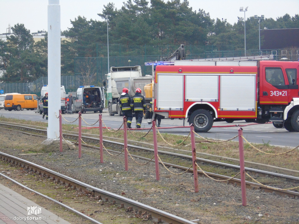 Uszkodzenie gazociągu na Skarpie