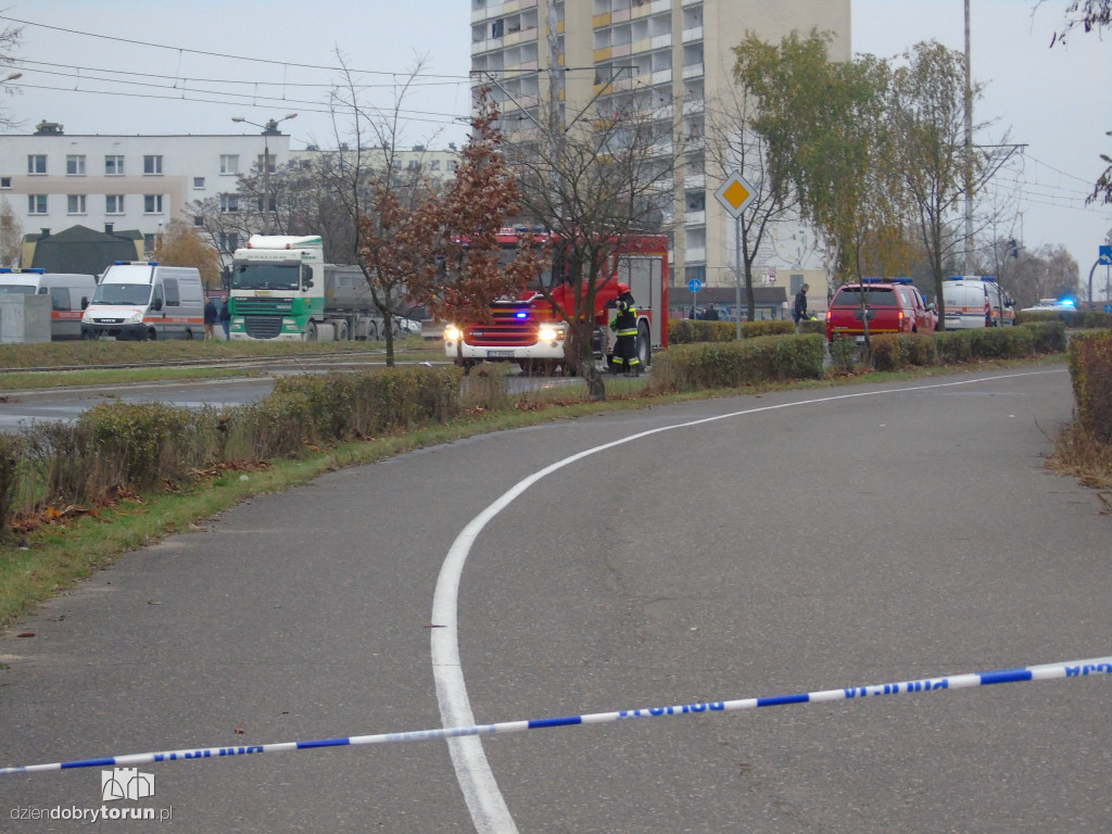 Uszkodzenie gazociągu na Skarpie