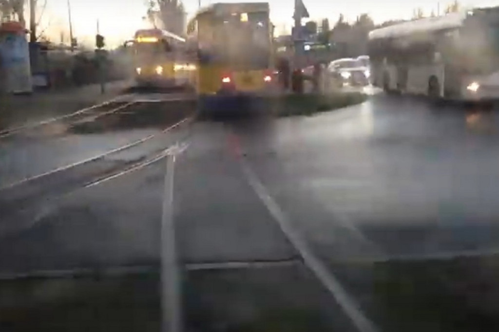 Wykolejenie tramwaju przy Wschodniej