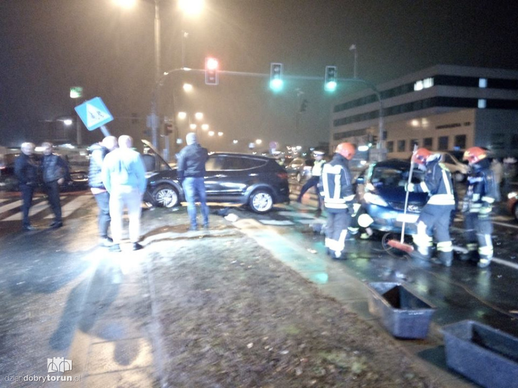 Zderzenie aut na Grudziądzkiej cz.2