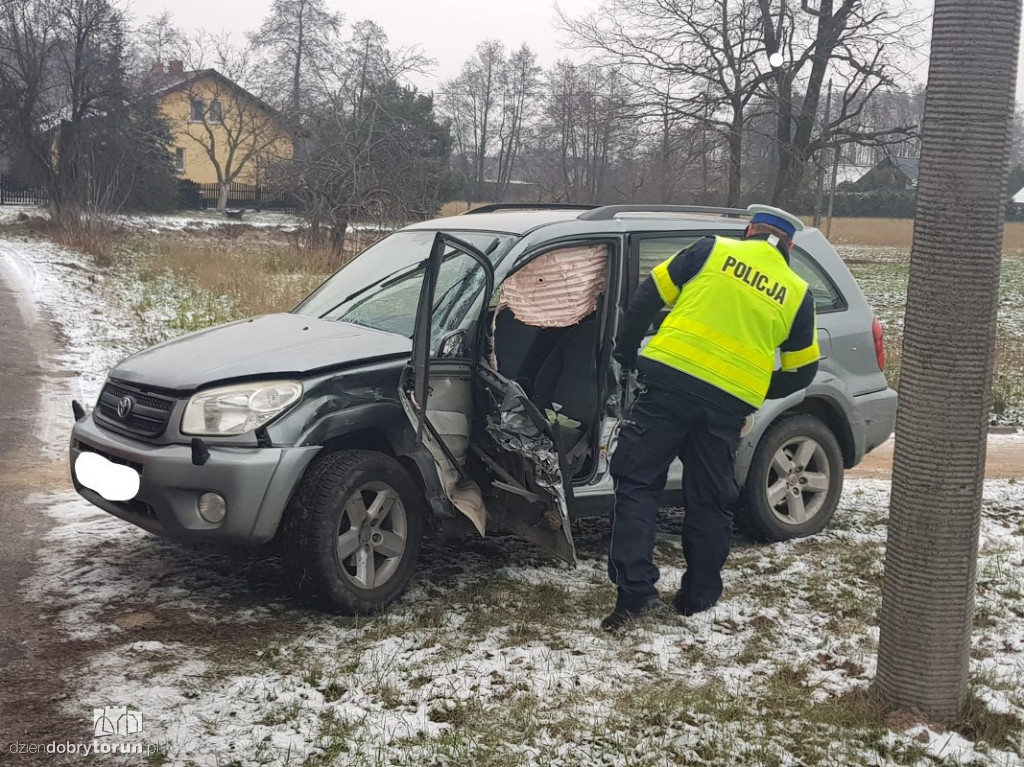 Zderzenie na DK10 w Brzozówce