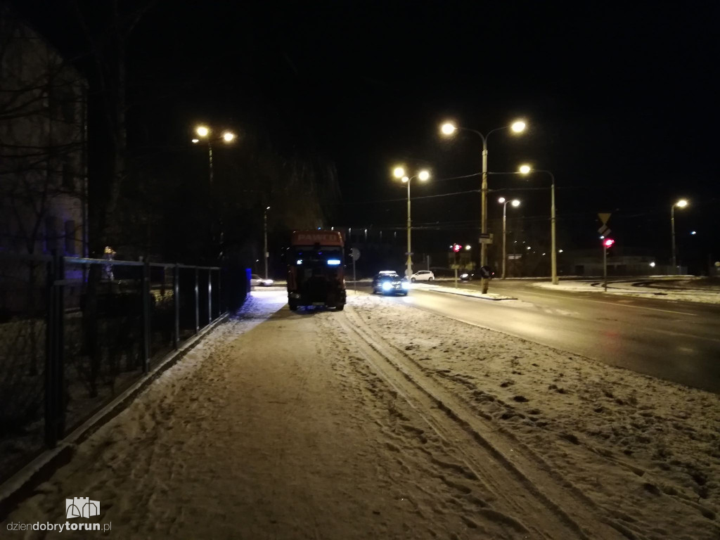 Ciężarówka wjechała w tramwaj