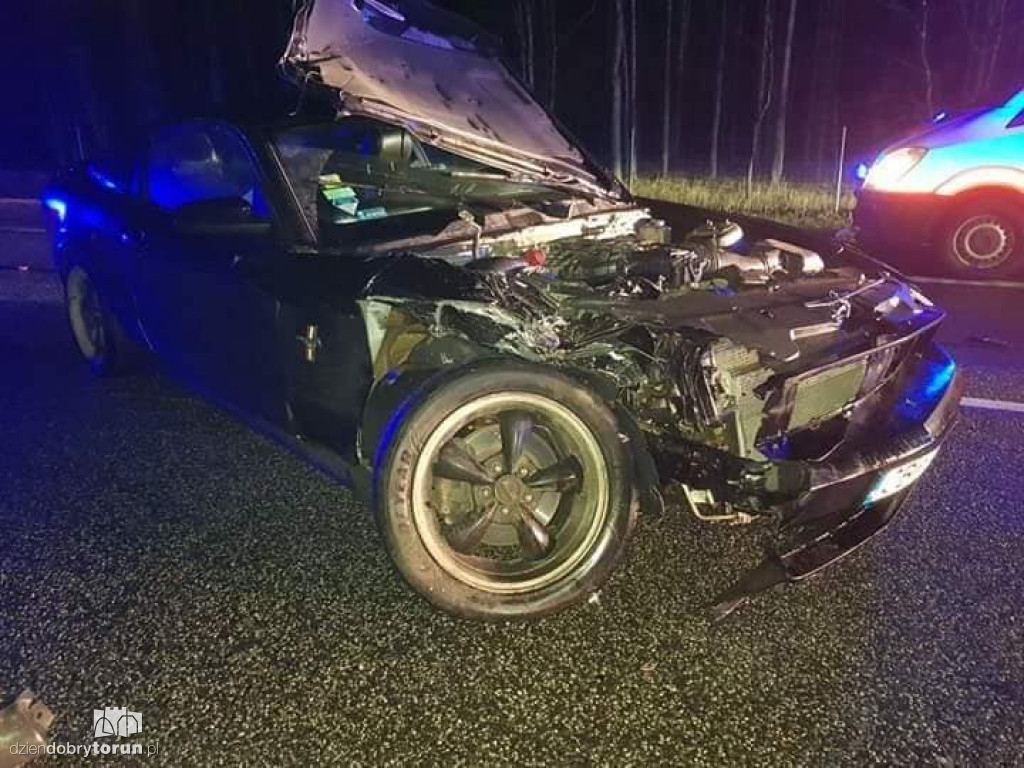 Fatalnie wyglądający wypadek na DK5