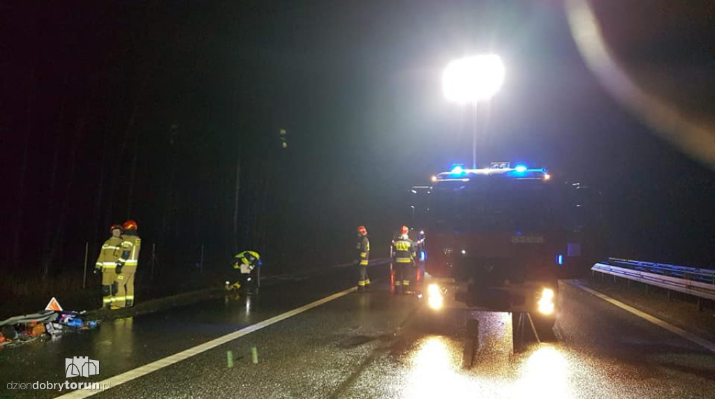 Fatalnie wyglądający wypadek na DK5