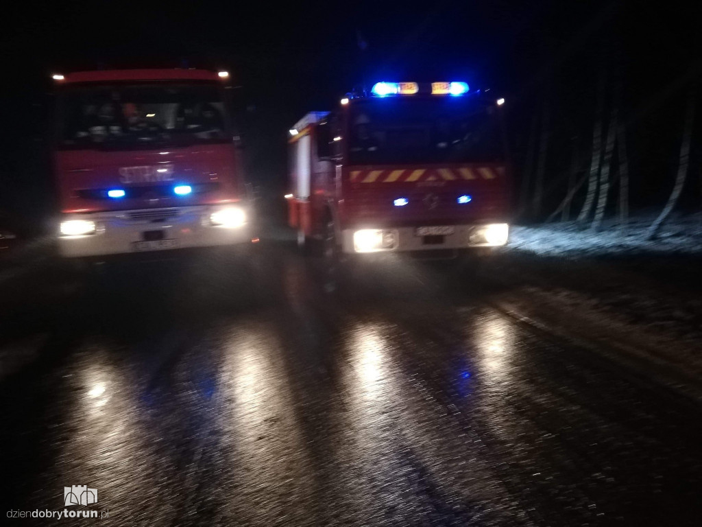 Pożar dawnej szwalni w Sierzewie