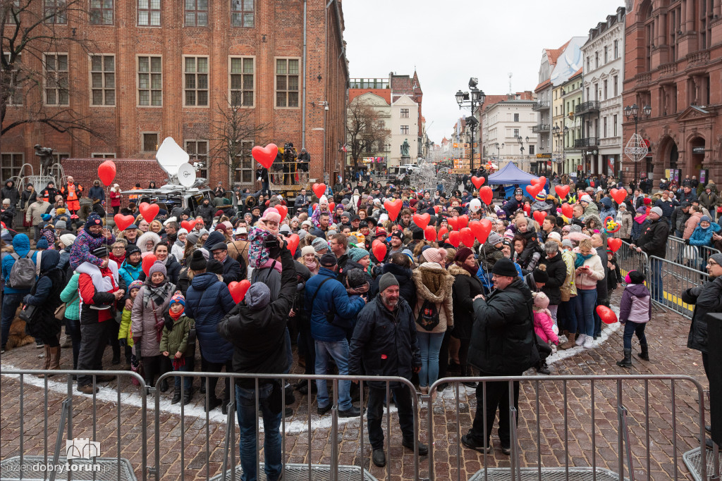 Wielka Ściskawa na rynku z okazji WOŚP