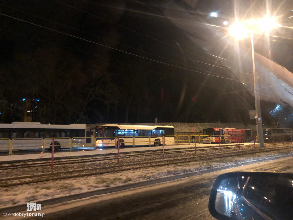 Komunikacyjny paraliż na ulicach Torunia