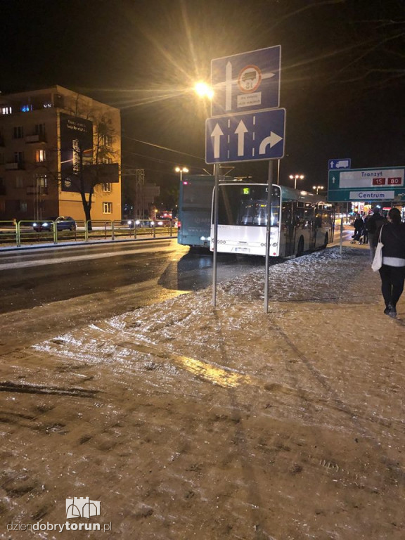 Komunikacyjny paraliż na ulicach Torunia