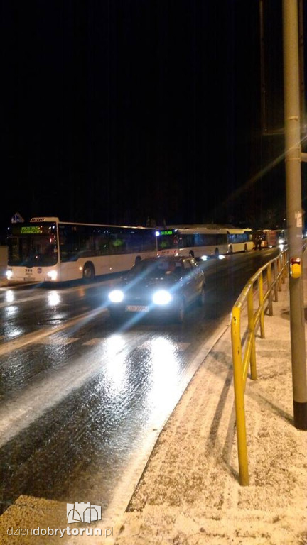 Komunikacyjny paraliż na ulicach Torunia