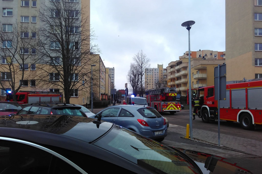 Zadymienie piwnicy przy Słowackiego