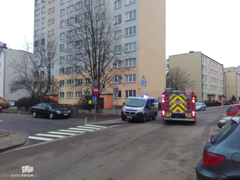 Zadymienie piwnicy przy Słowackiego