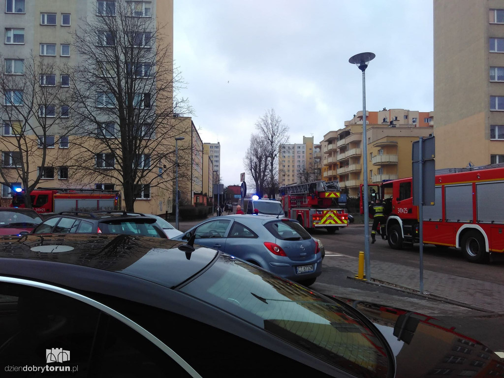 Zadymienie piwnicy przy Słowackiego