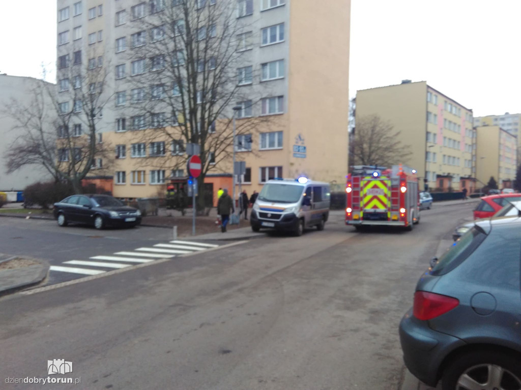 Zadymienie piwnicy przy Słowackiego