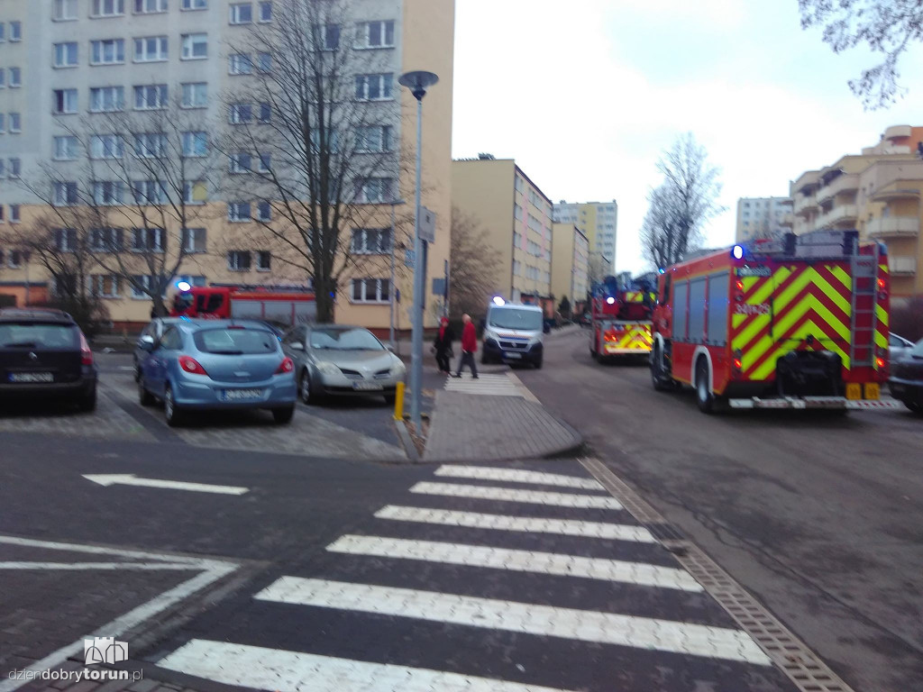 Zadymienie piwnicy przy Słowackiego