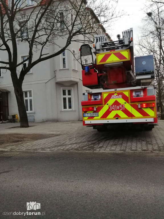 Pożar w budynku przy Kościuszki